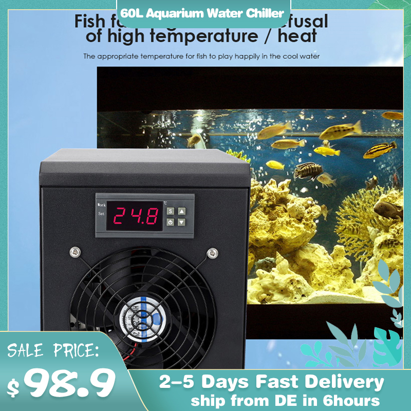 Aquarium Heater Submersible - 180W Aquarium Water Chiller 55L Fish