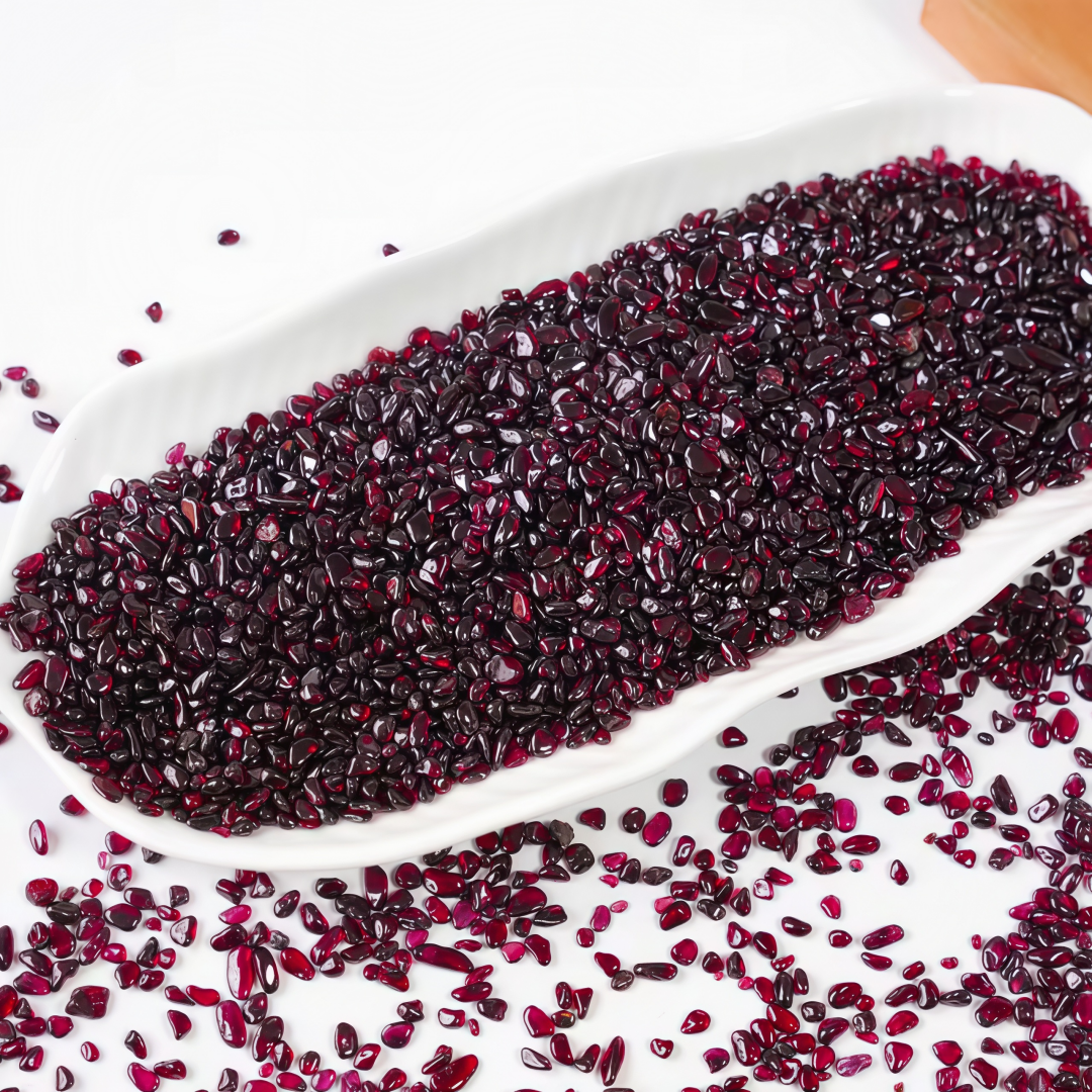 Aquarium Fish Gallery - Natural Garnet Crushed Stone, Garden Decoration,