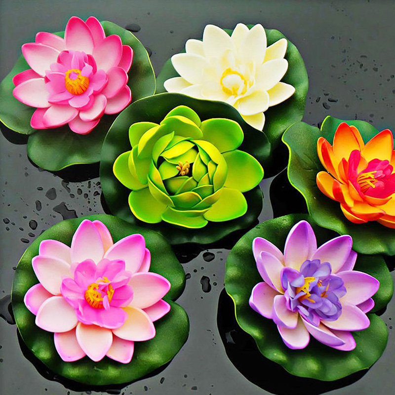 Aquarium Fish Gallery - 10cm/18cm Artificial Lotus Fake Plant Pond