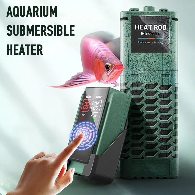 Aquarium Heater Submersible - Adjustable Water Heating Rod for Fish
