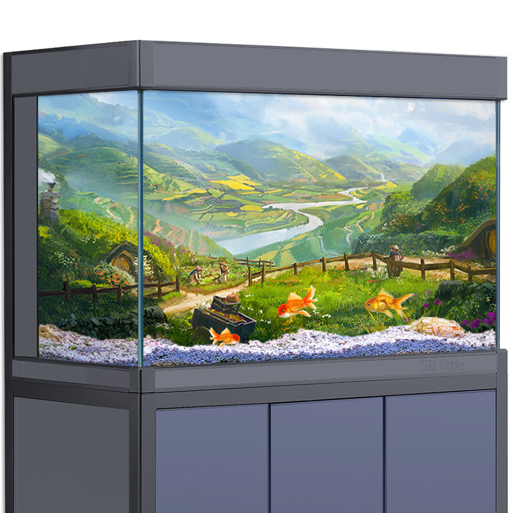 Aquarium Fish Poster - Aquarium Background Sticker Decoration for Fish