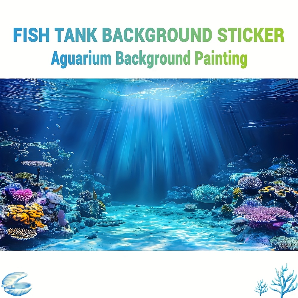 Aquarium Fish Poster - Aquarium background wallpaper fish tank sticker,