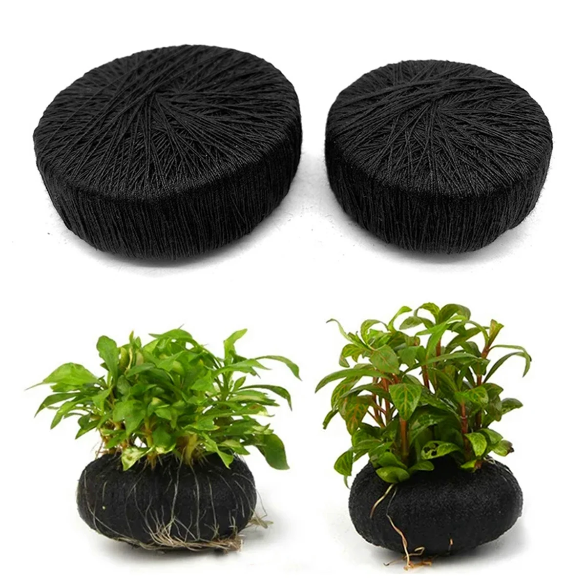 Aquarium Fish Background - 5Pcs Black Fish Tank Water Grass