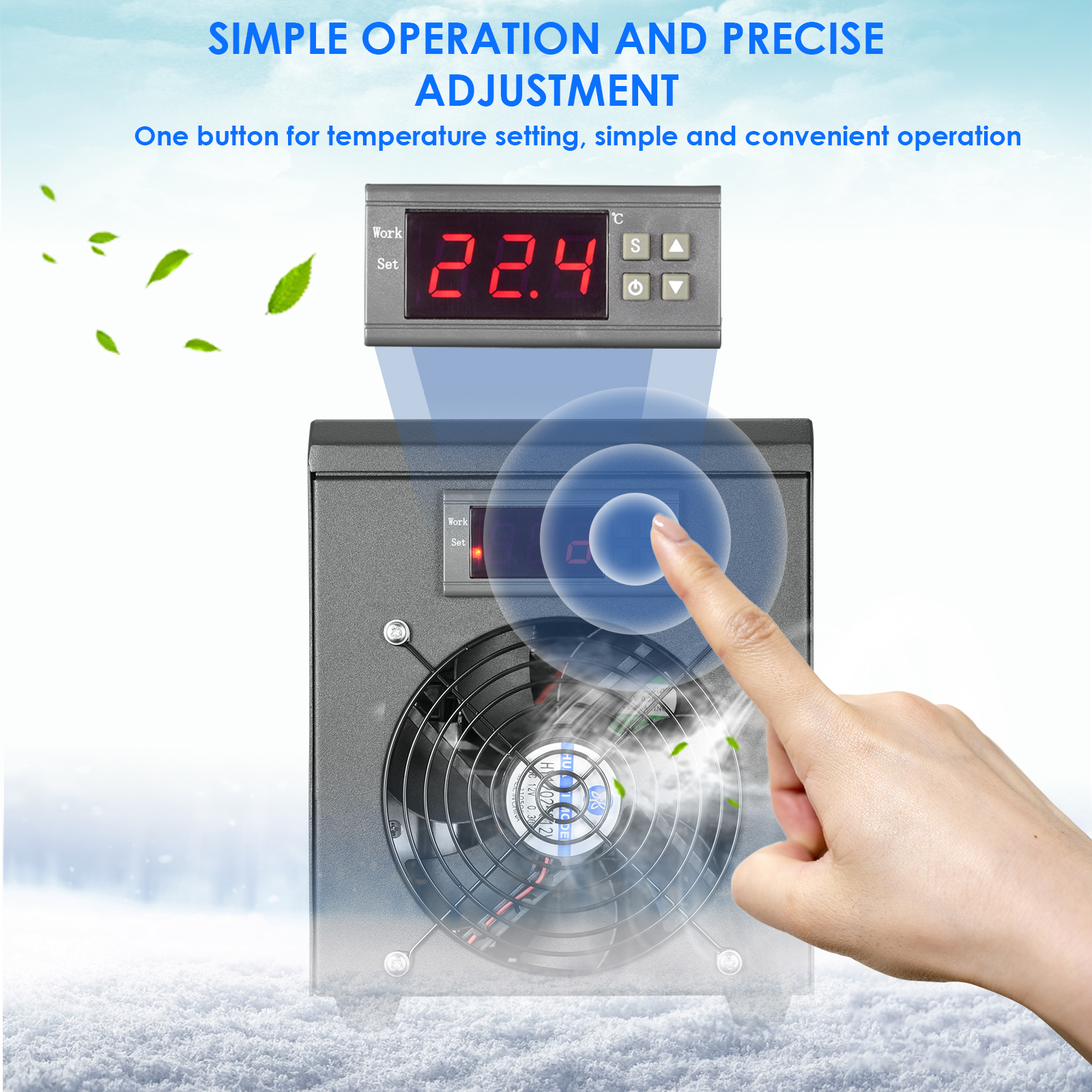 180W Aquarium Water Chiller 55 - Aquarium Heater Submersible avis et prix