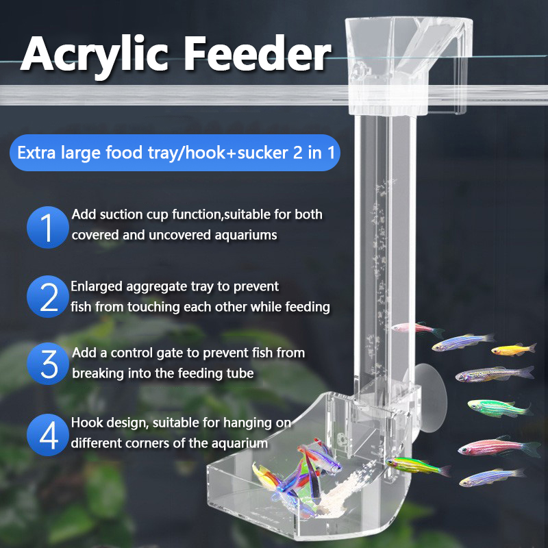 Aquarium Acrylic Feeding tube  - Aquarium Fish Variety avis et prix