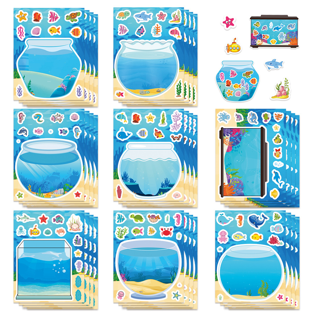 8/16Sheets Creative Fish Tank  - Aquarium Fish Game avis et prix