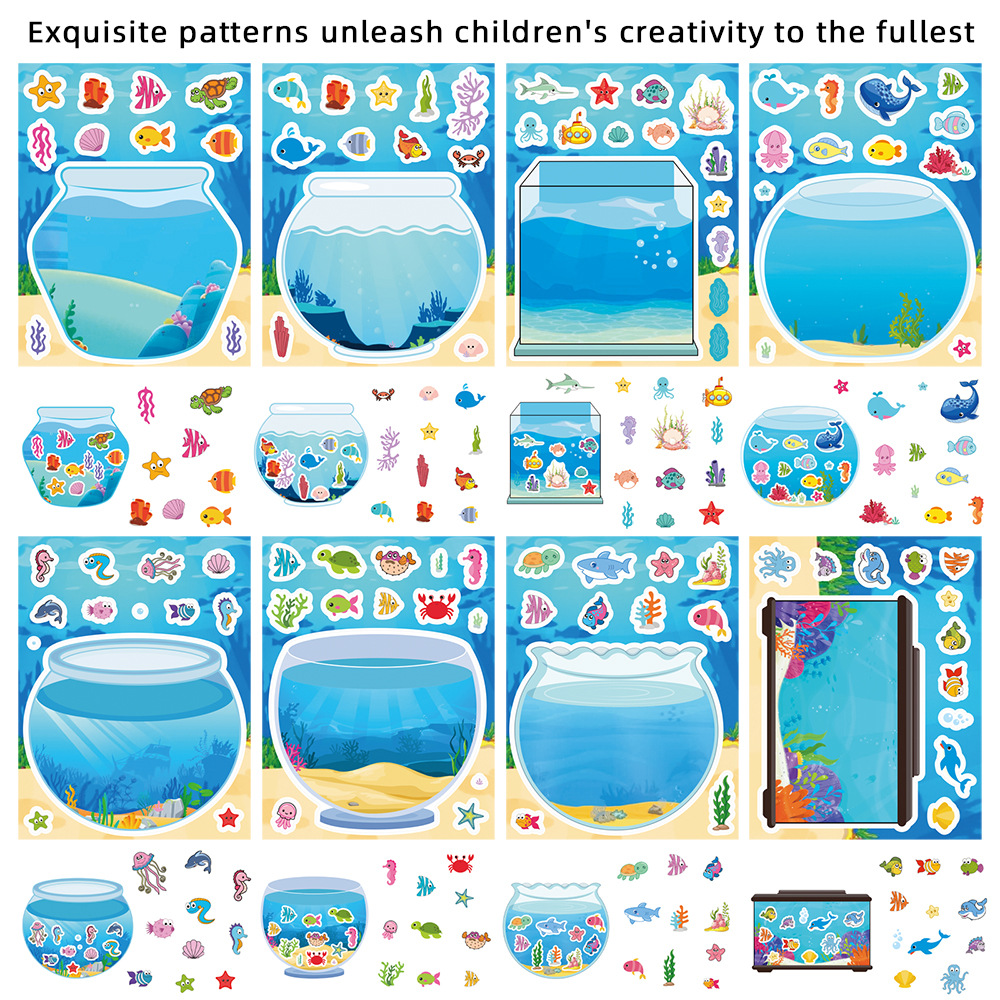 8/16Sheets Creative Fish Tank  - Aquarium Fish Game avis et prix