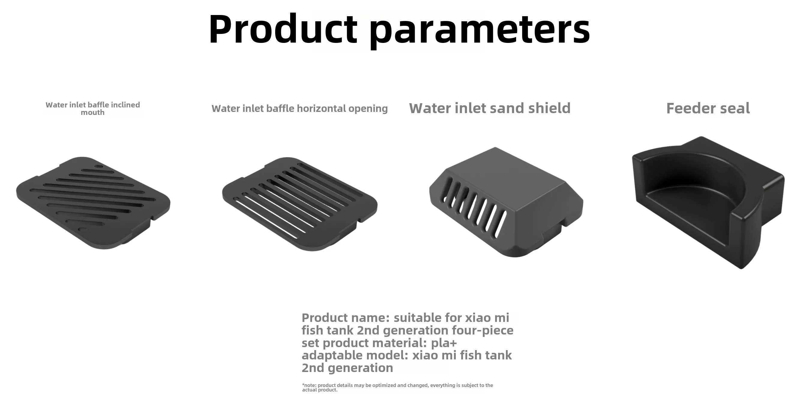 4PCS/Set For xiaomi mijia aqua - Aquarium Xiaomi avis et prix