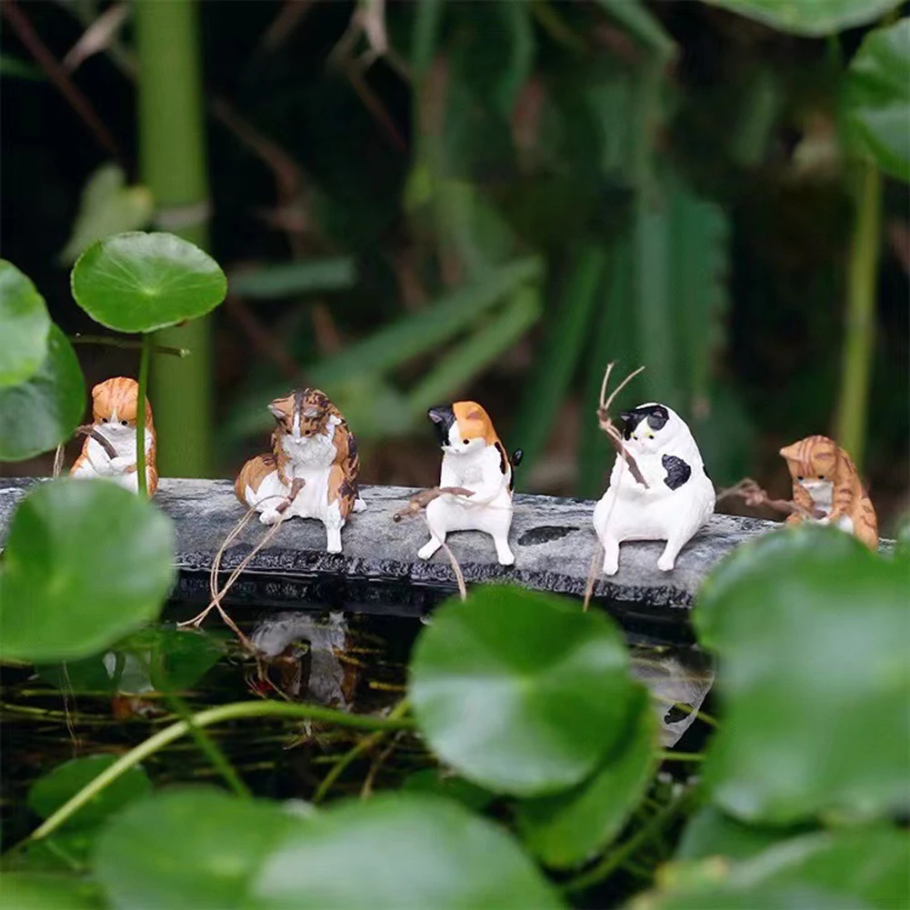 1-5PCS Fishing Cat Aquariums D - Aquarium Fish Background avis et prix