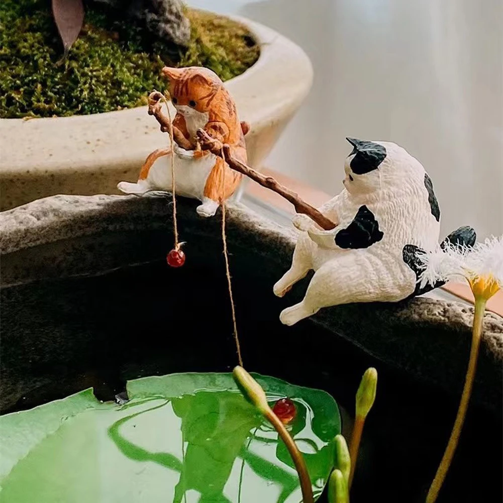 1-5PCS Fishing Cat Aquariums D - Aquarium Fish Background avis et prix