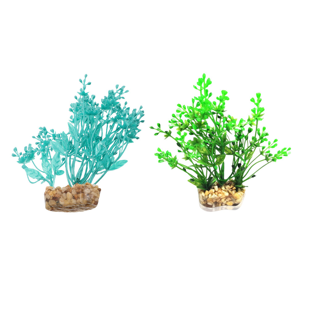 2Pcs Simulated Green Plastic A - Aquarium Fish Low Maintenance avis et prix