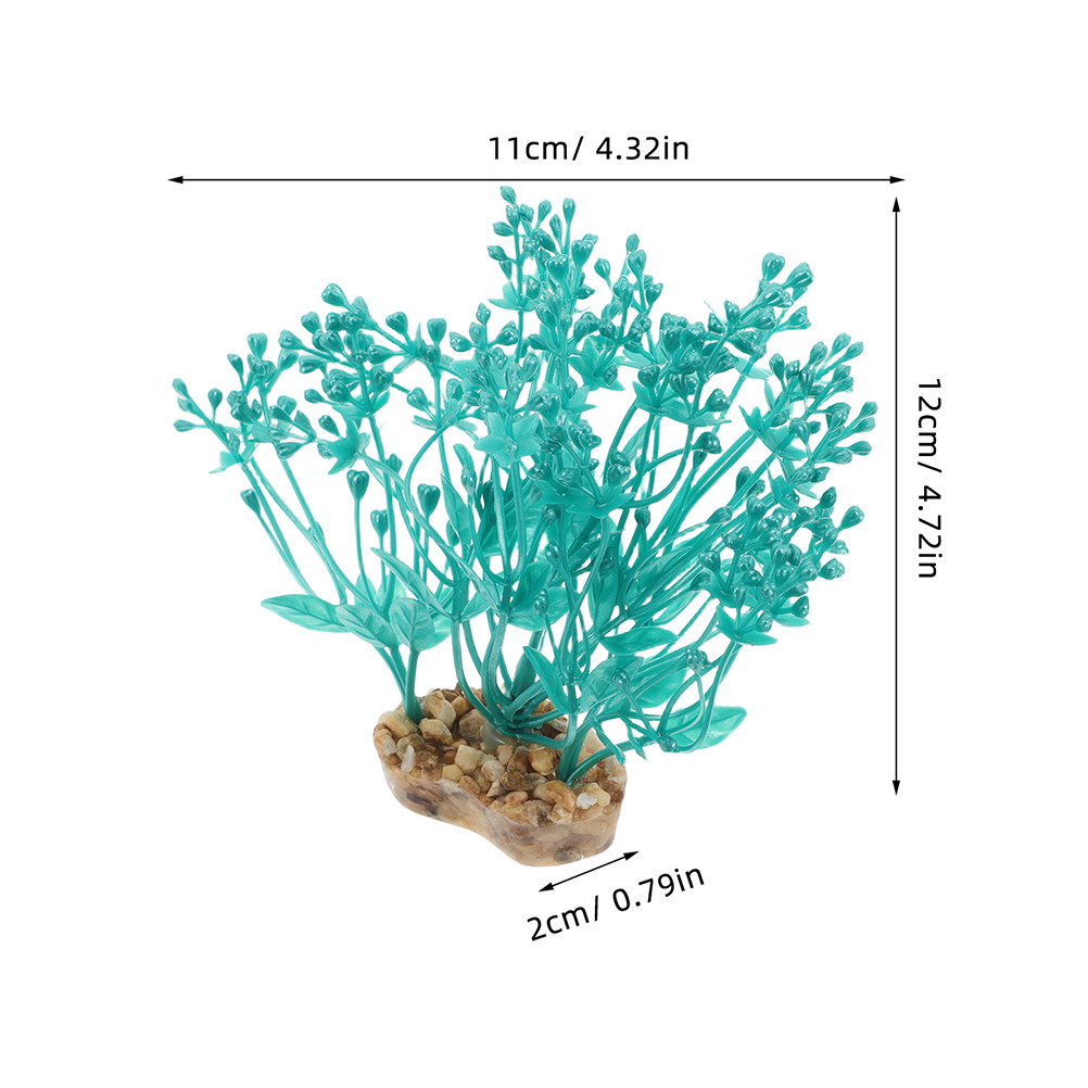 2Pcs Simulated Green Plastic A - Aquarium Fish Low Maintenance avis et prix