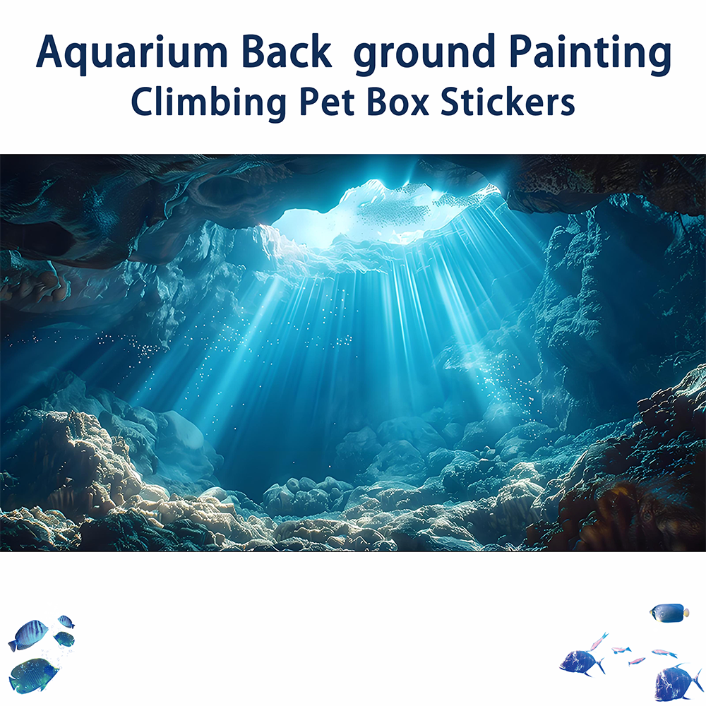 Sunshine Cave，Fish tank backgr - Aquarium Fish Poster avis et prix