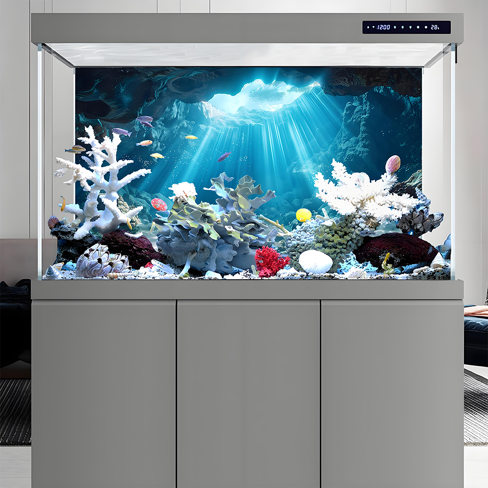 Sunshine Cave，Fish tank backgr - Aquarium Fish Poster avis et prix