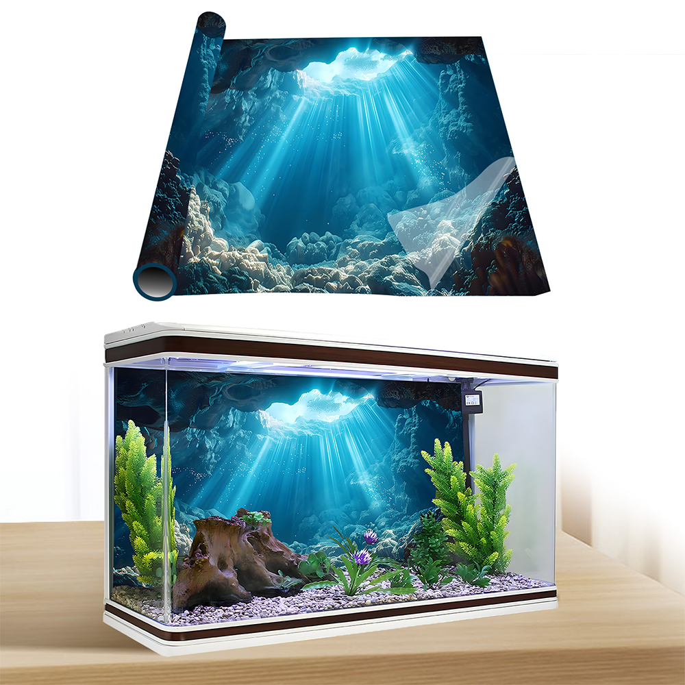 Sunshine Cave，Fish tank backgr - Aquarium Fish Poster avis et prix
