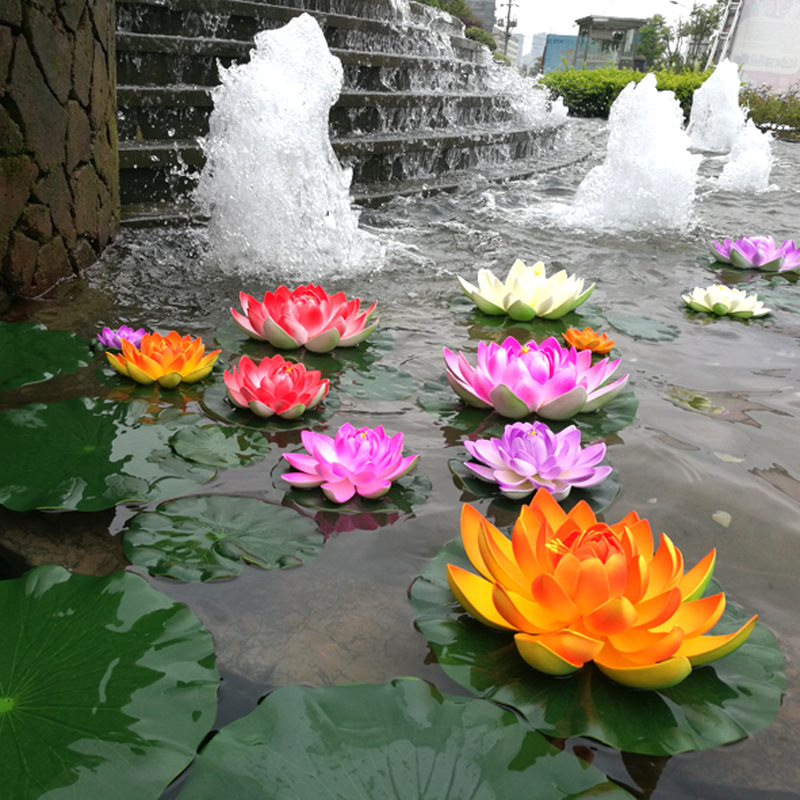 10cm/18cm Artificial Lotus Fak - Aquarium Fish Gallery avis et prix