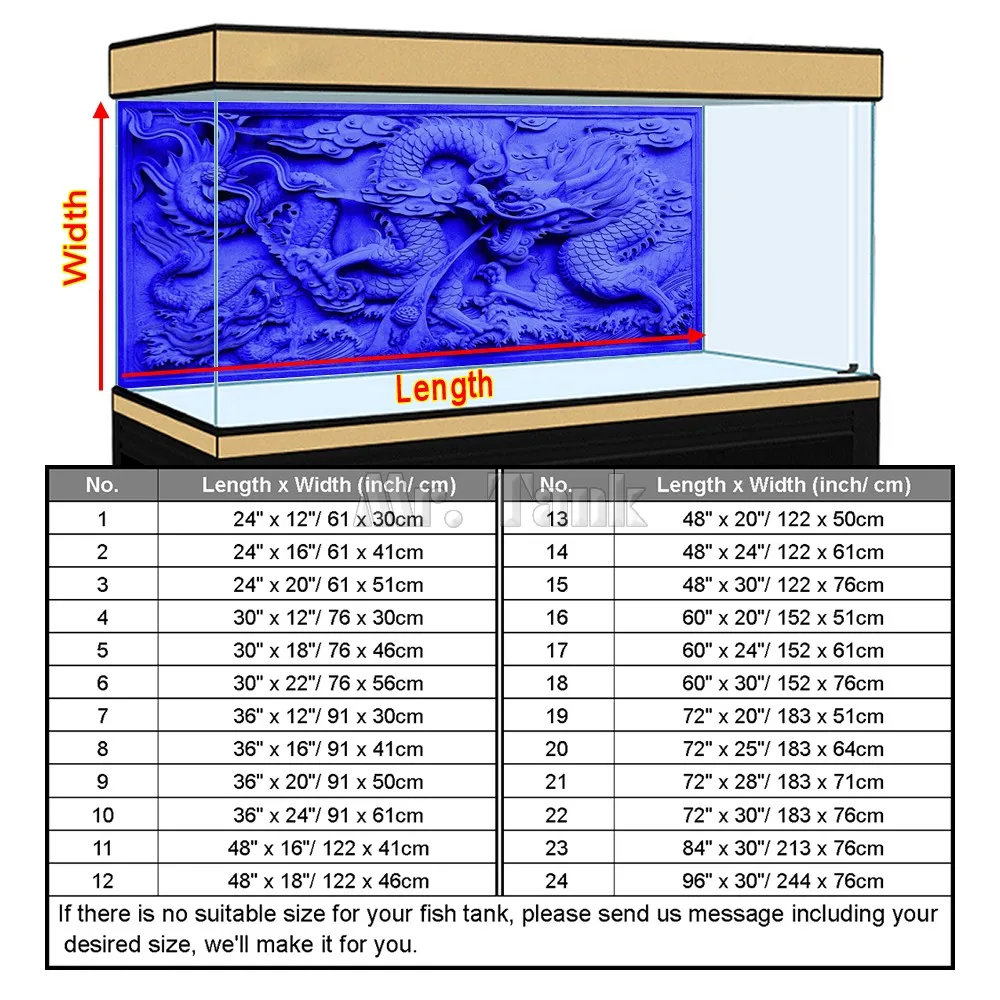 Custom Size Aquarium Backgroun - Aquarium Fish Poster avis et prix