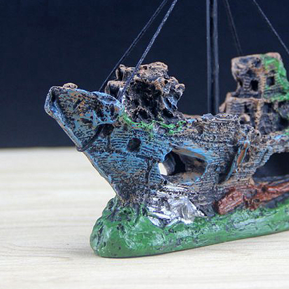 1Pcs Lifelike Submerged Ship A - Aquarium Fish Low Maintenance avis et prix