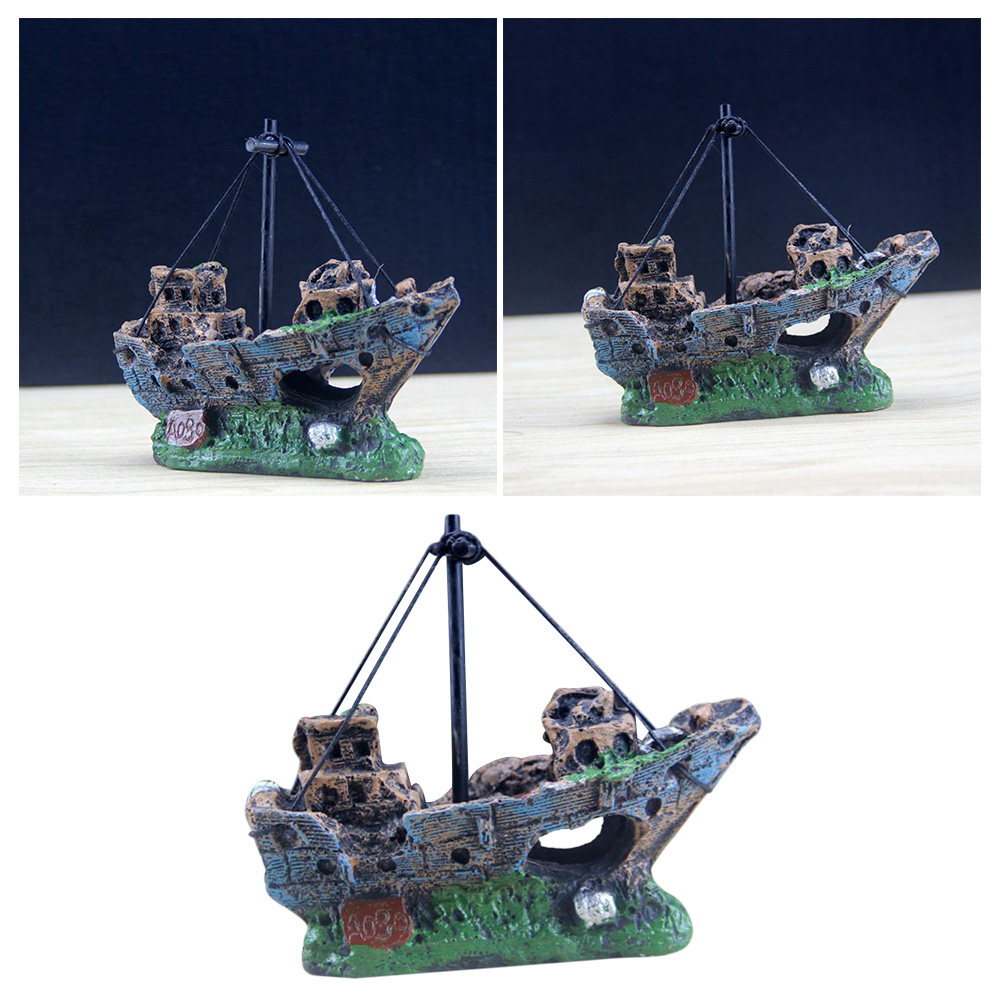 1Pcs Lifelike Submerged Ship A - Aquarium Fish Low Maintenance avis et prix