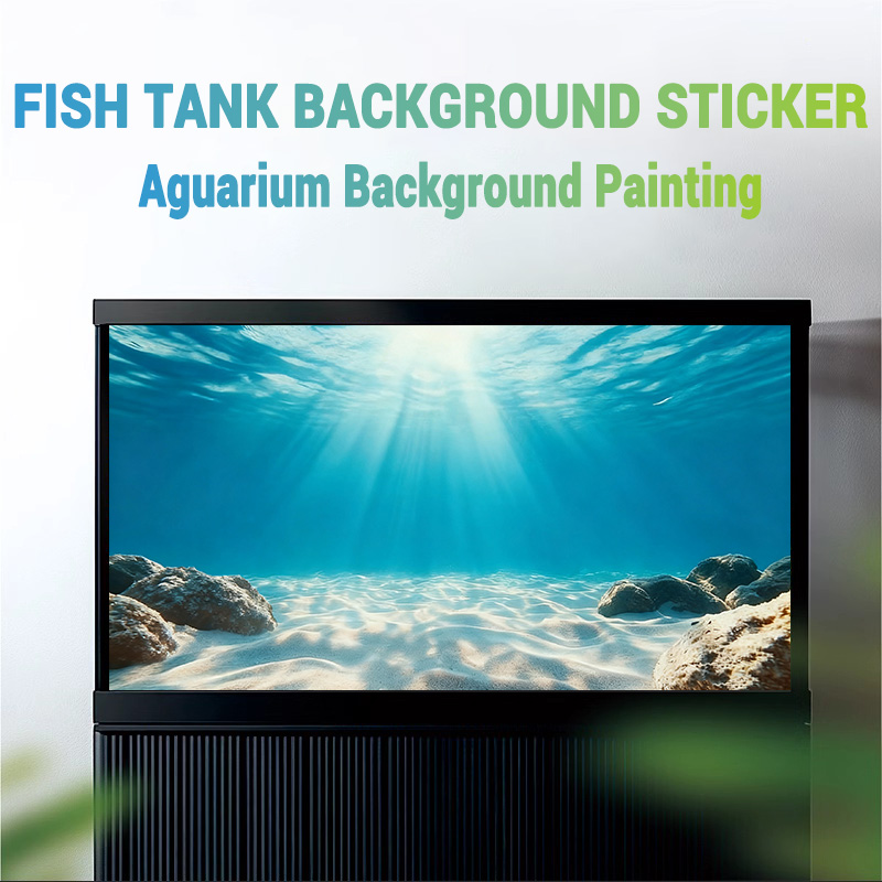 Blue sea clear sand，Fish tank  - Aquarium Fish Poster avis et prix