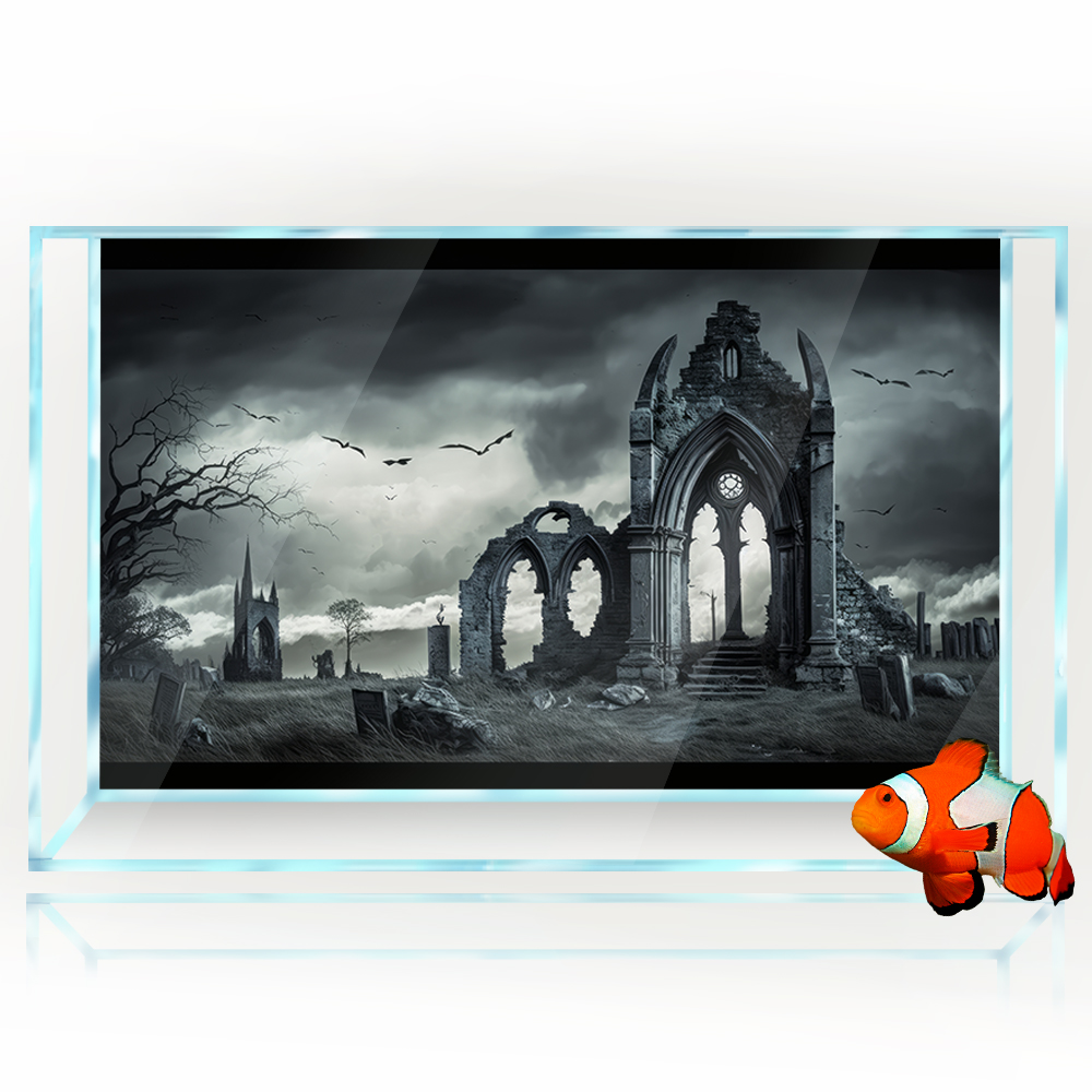 Aquarium Background Sticker De - Aquarium Fish Poster avis et prix