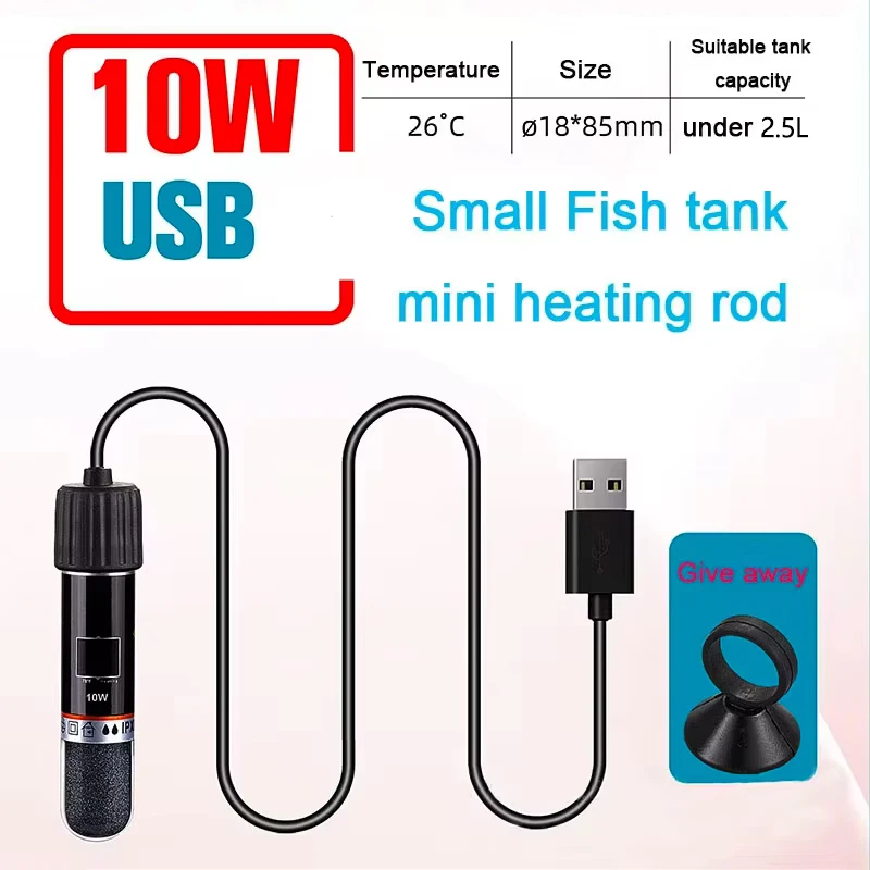 USB Mini Aquarium heating rod  - Aquarium Heater Submersible avis et prix