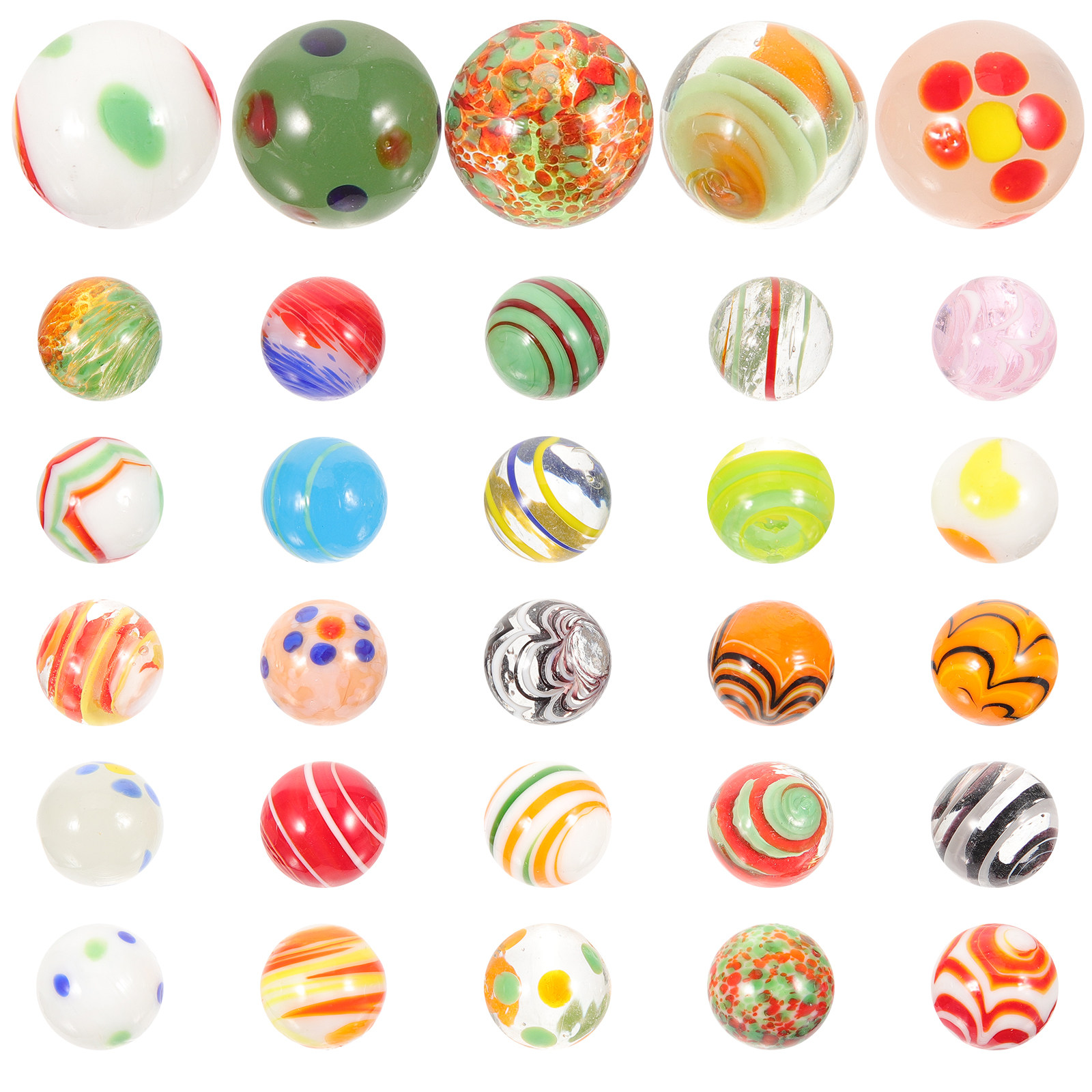 30Pcs Colorful Glass Marbles S - Aquarium Fish Game avis et prix