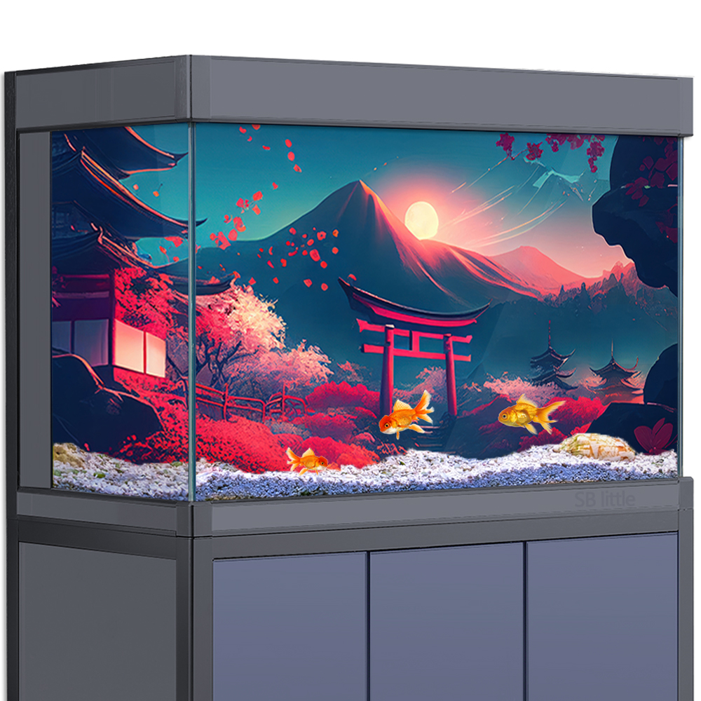 Aquarium Background Sticker De - Aquarium Fish Poster avis et prix