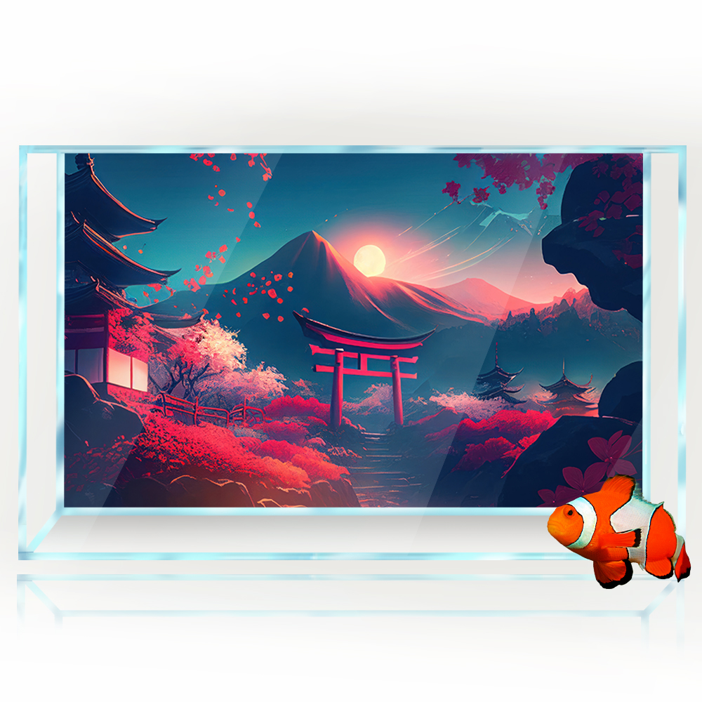 Aquarium Background Sticker De - Aquarium Fish Poster avis et prix
