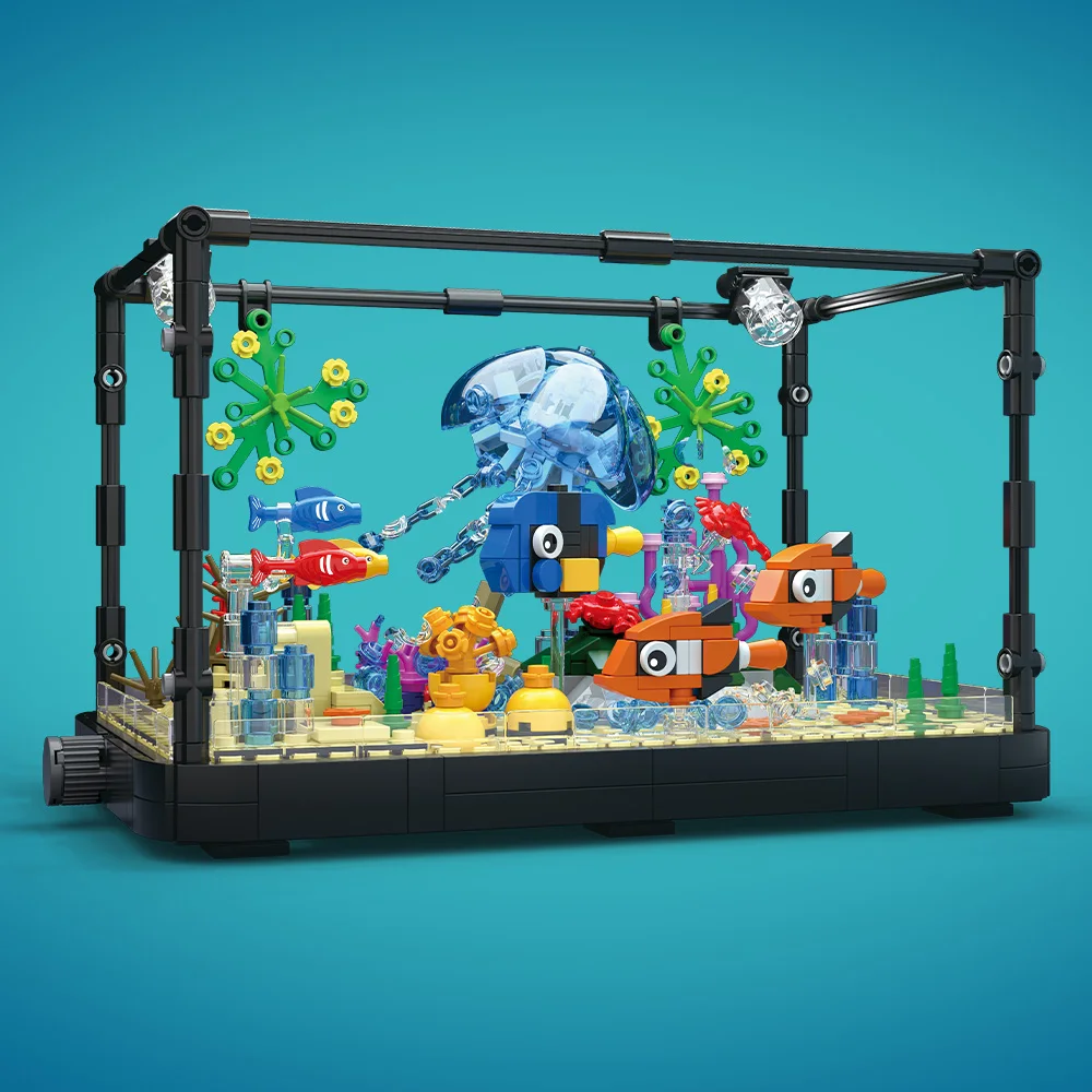 Fish Tank Building Block Set w - Aquarium Fish Game avis et prix
