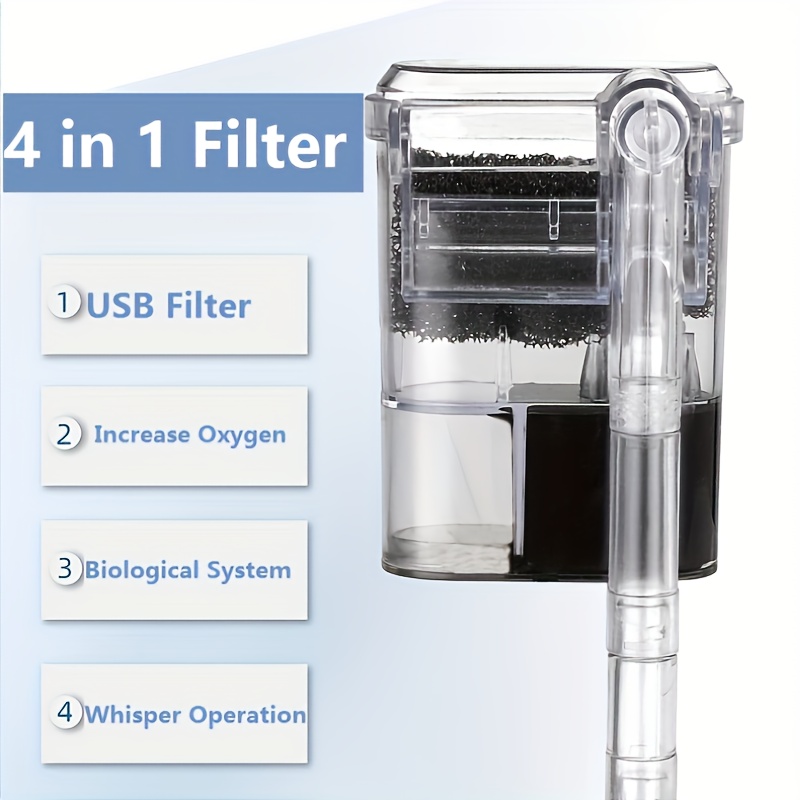 2.5W DC 5V Wall-hanging Filter - Aquarium Fish Background avis et prix