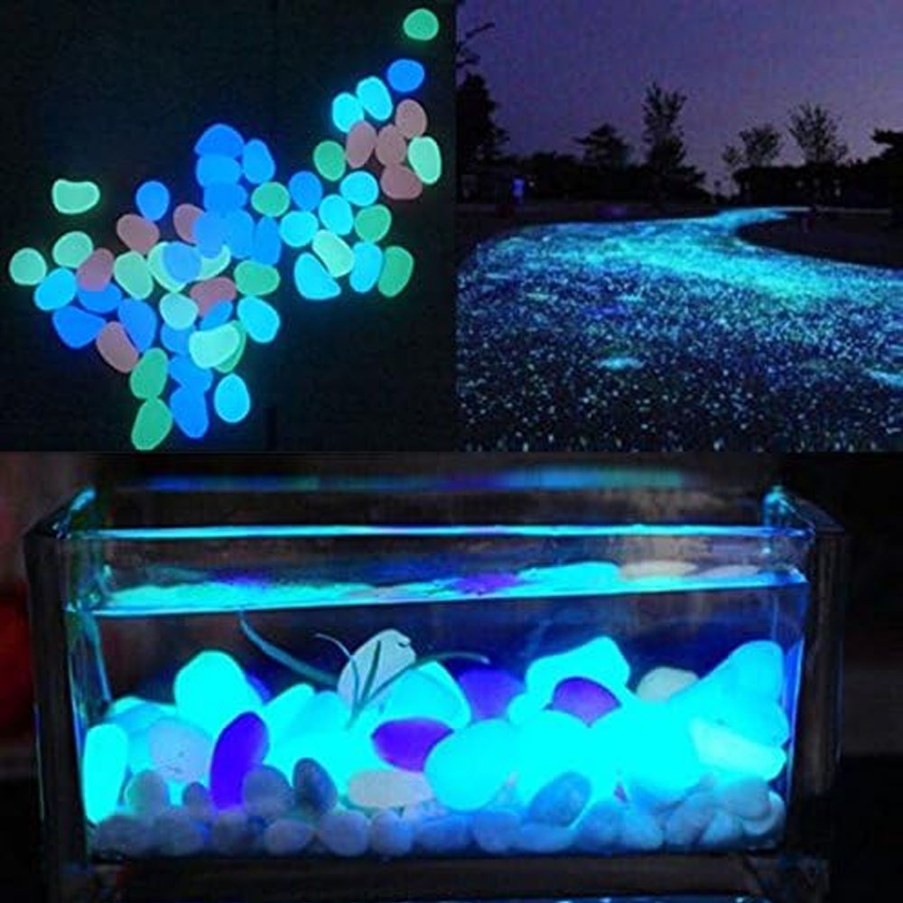 Fish Tank Rocks Glow Blue Pebb - Aquarium Fish Gallery avis et prix