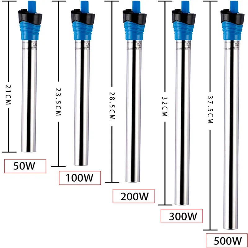 50W/100W/200W/300W/500W Submer - Aquarium Heater Submersible avis et prix