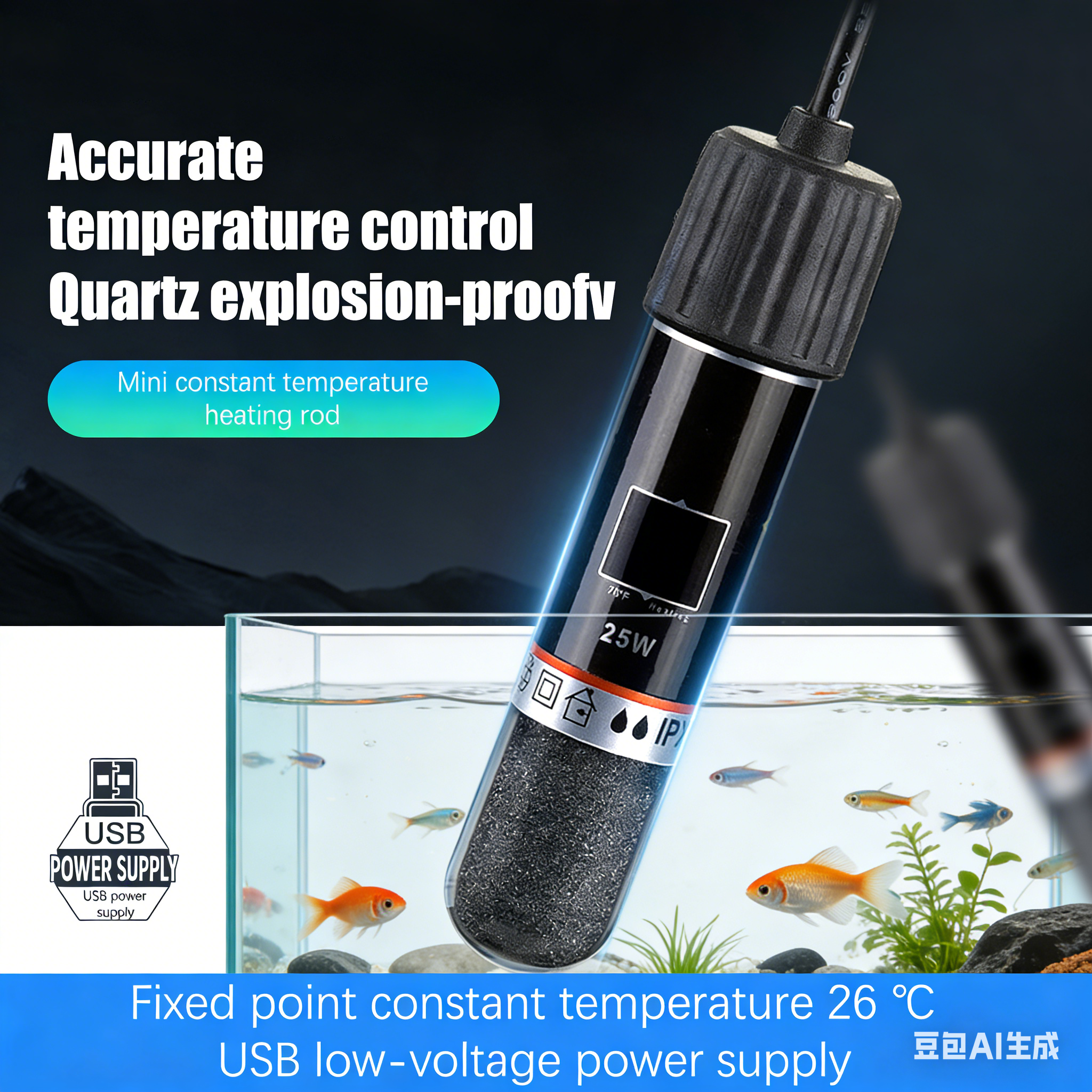 USB 26°CMini Aquarium Immersio - Aquarium Heater Submersible avis et prix