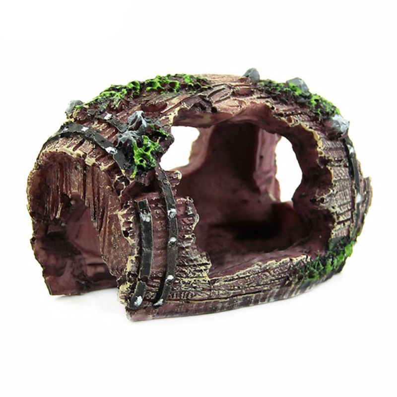 Aquarium Artificial Barrel Cav - Aquarium Fish Background avis et prix