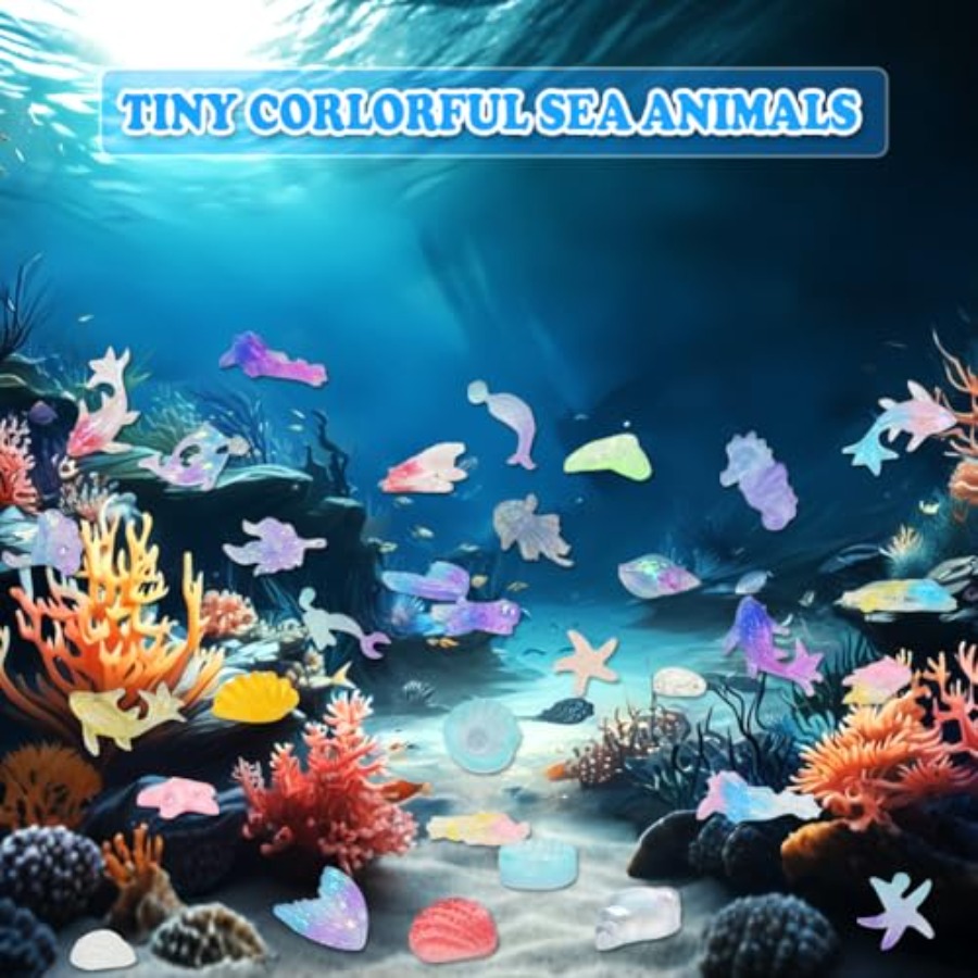 200 Pcs Mini Resin Ocean Anima - Aquarium Fish Variety avis et prix