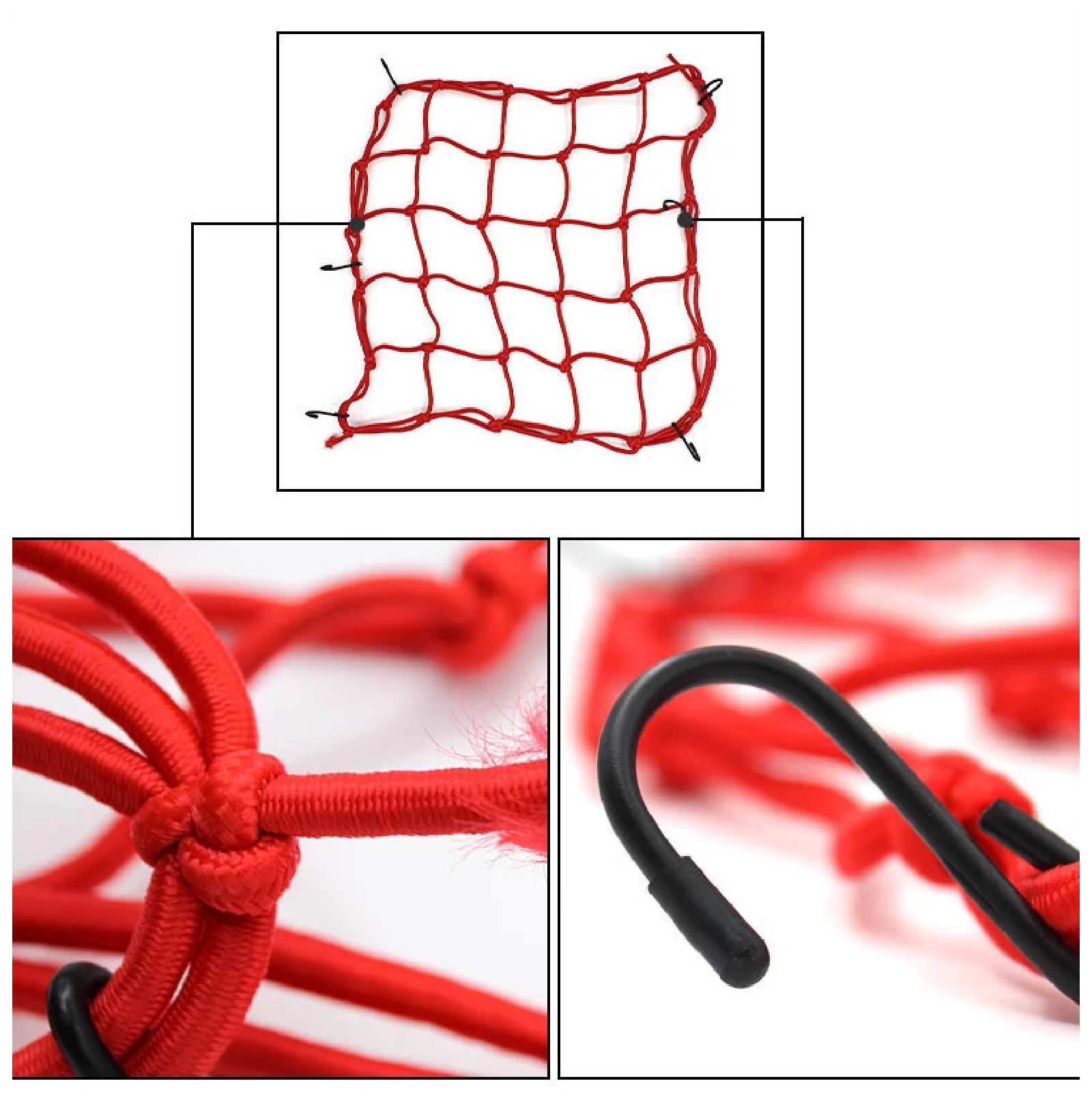 1x Motorcycle Luggage Net Helm - Tank Divider Mesh avis et prix