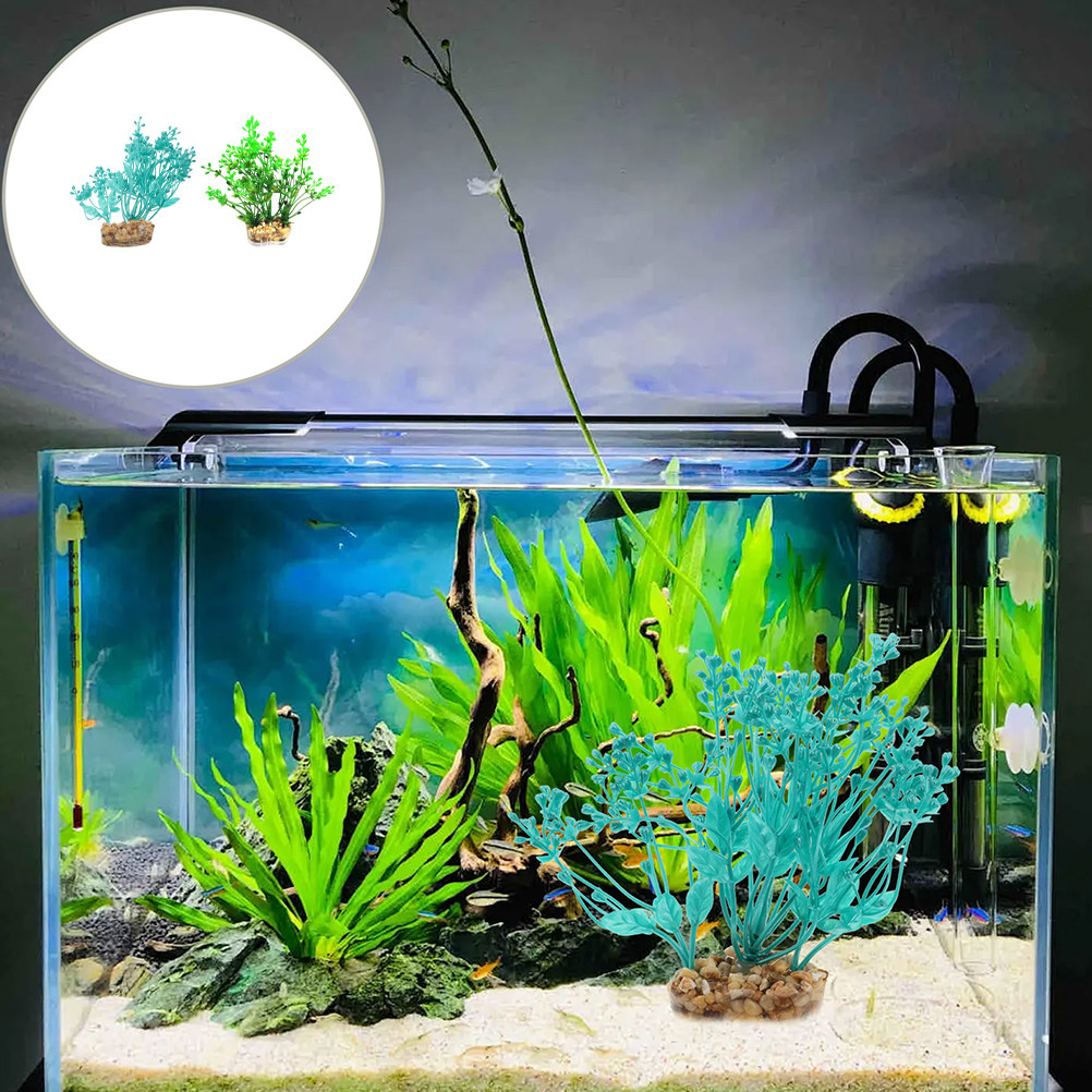 2Pcs Realistic Plastic Aquariu - Aquarium Fish Low Maintenance avis et prix