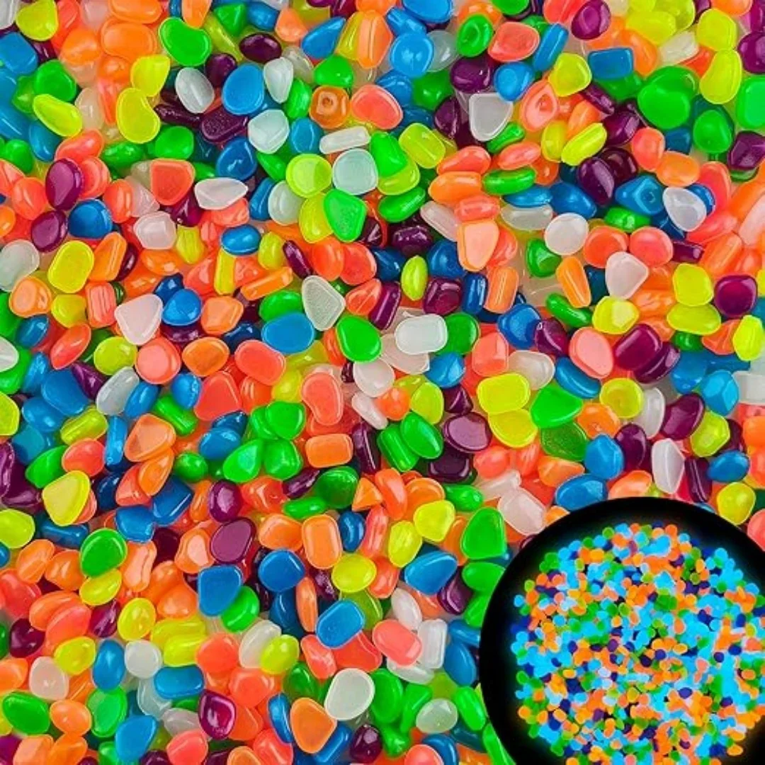 500Pcs Glow in The Dark Garden - Aquarium Fish Farm avis et prix