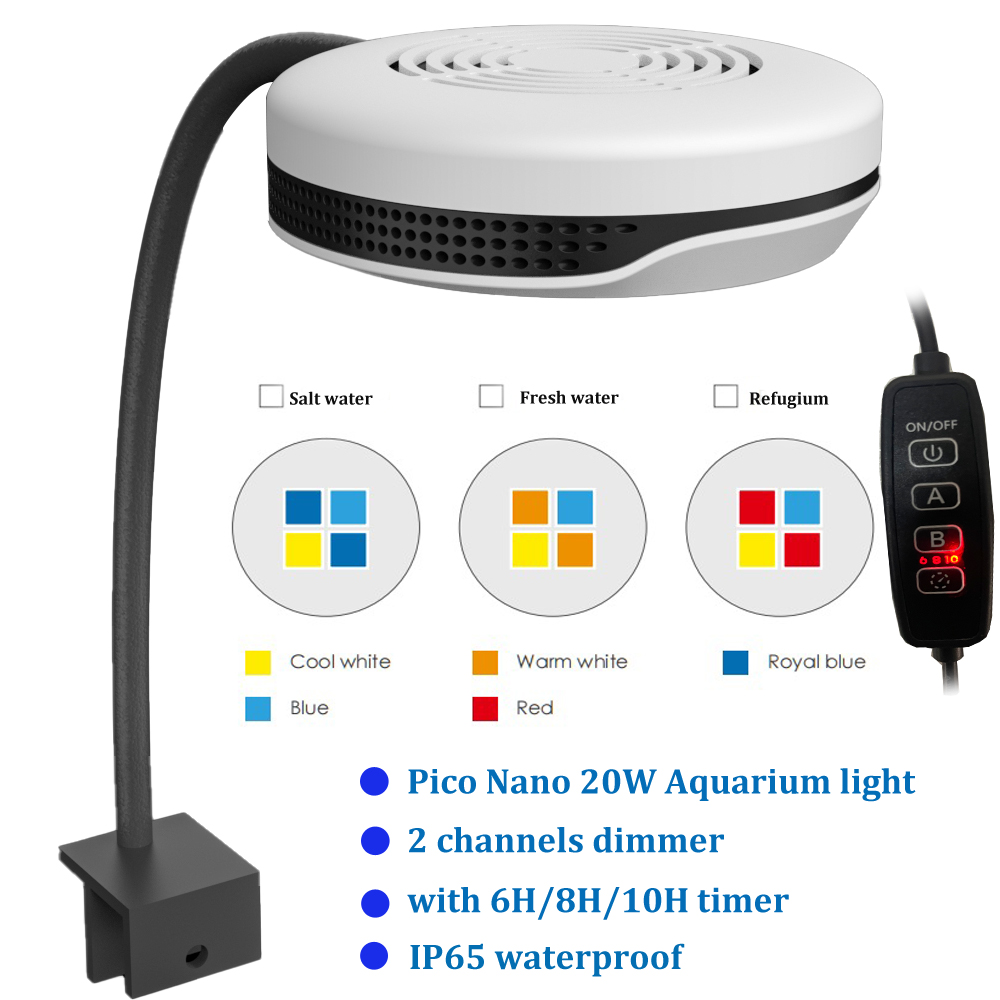 Clip on 20W LED Aquarium Light - Refugium Light Nano avis et prix